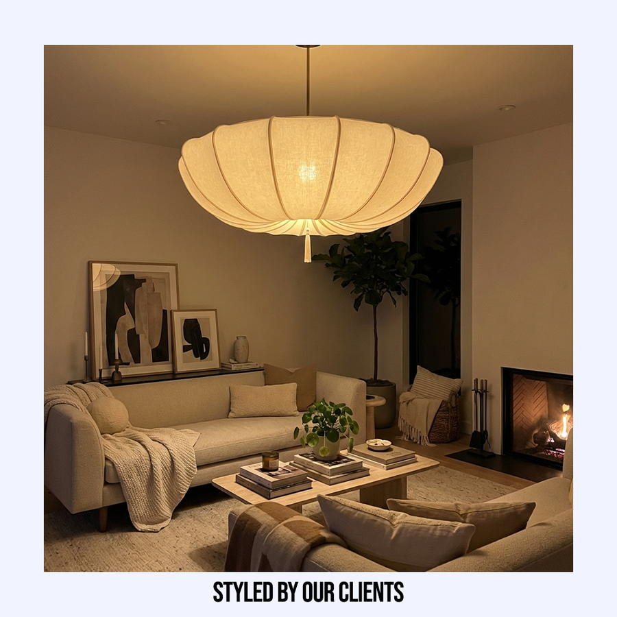 Wabi Sabi Nordic Fabric Chandelier-Lighting > Chandeliers & Pendant Lights-casanuva-casanuva