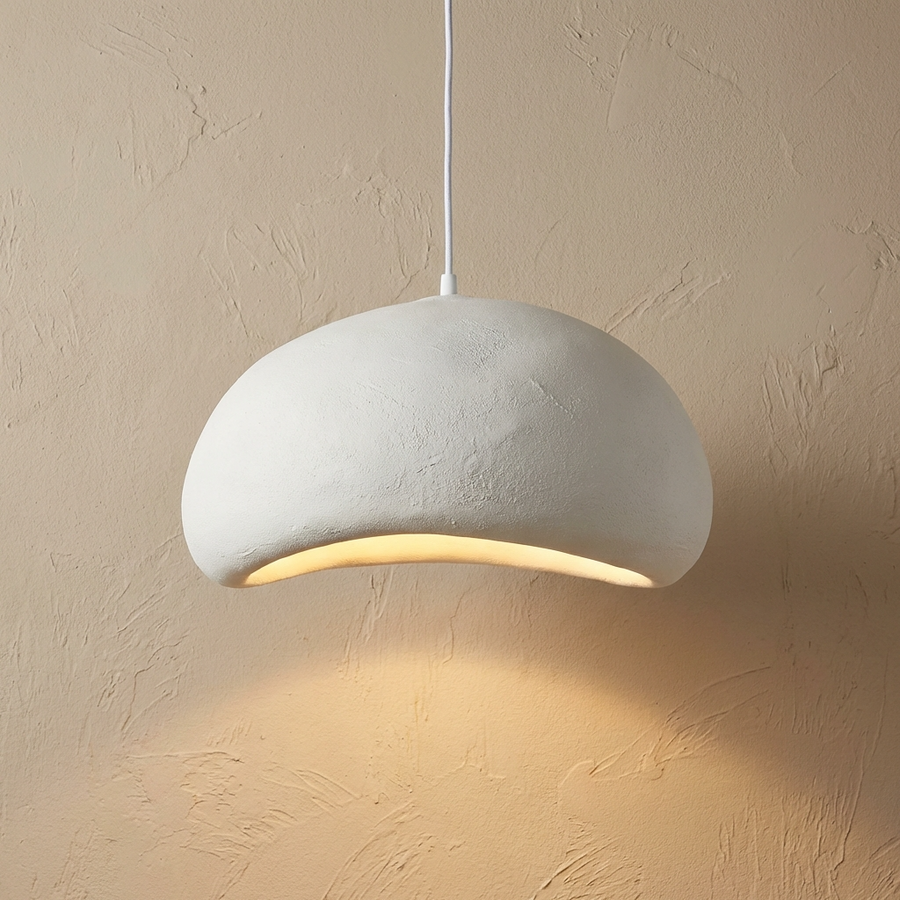 Wabi Sabi Pendant Light Natural Aesthetic Design-Lighting > Pendant Lights-casanuva-Style A - White-30cm-Warm Light-casanuva