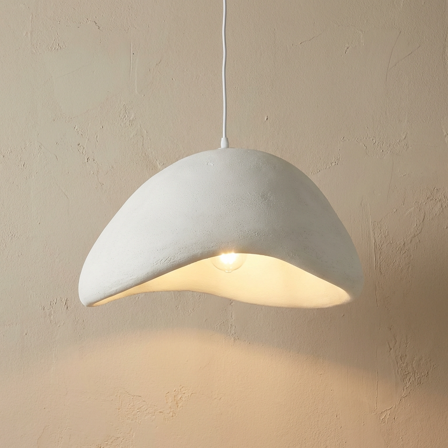 Wabi Sabi Pendant Light Natural Aesthetic Design-Lighting > Pendant Lights-casanuva-Style B - White-30cm-Warm Light-casanuva
