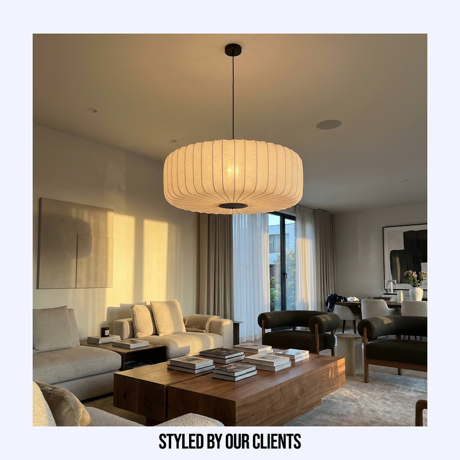 Wabi Sabi Silk Japanese Chandelier-Lighting > Chandeliers & Pendant Lights-casanuva-casanuva