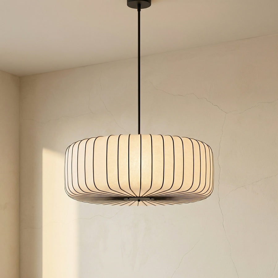 Wabi Sabi Silk Japanese Chandelier-Lighting > Chandeliers & Pendant Lights-casanuva-casanuva