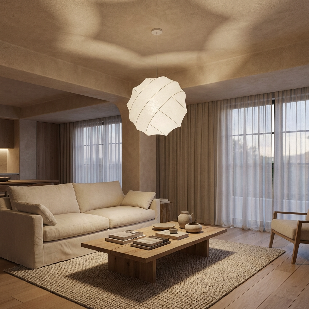 Wabi Sabi Silk Pendant Light-Lighting > Pendant Lights-casanuva-casanuva