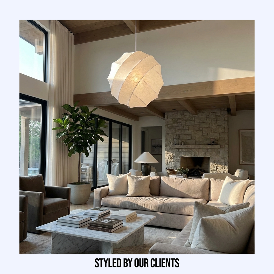 Wabi Sabi Silk Pendant Light-Lighting > Pendant Lights-casanuva-casanuva