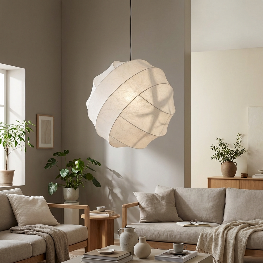 Wabi Sabi Silk Pendant Light-Lighting > Pendant Lights-casanuva-casanuva