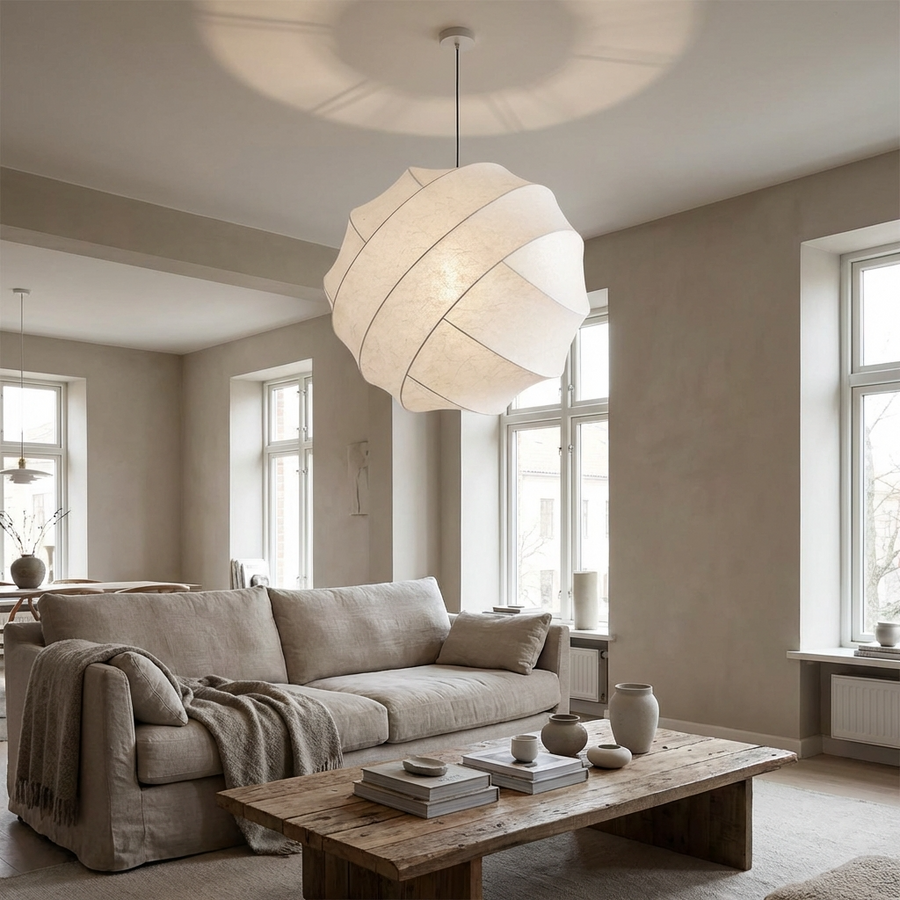 Wabi Sabi Silk Pendant Light-Lighting > Pendant Lights-casanuva-casanuva