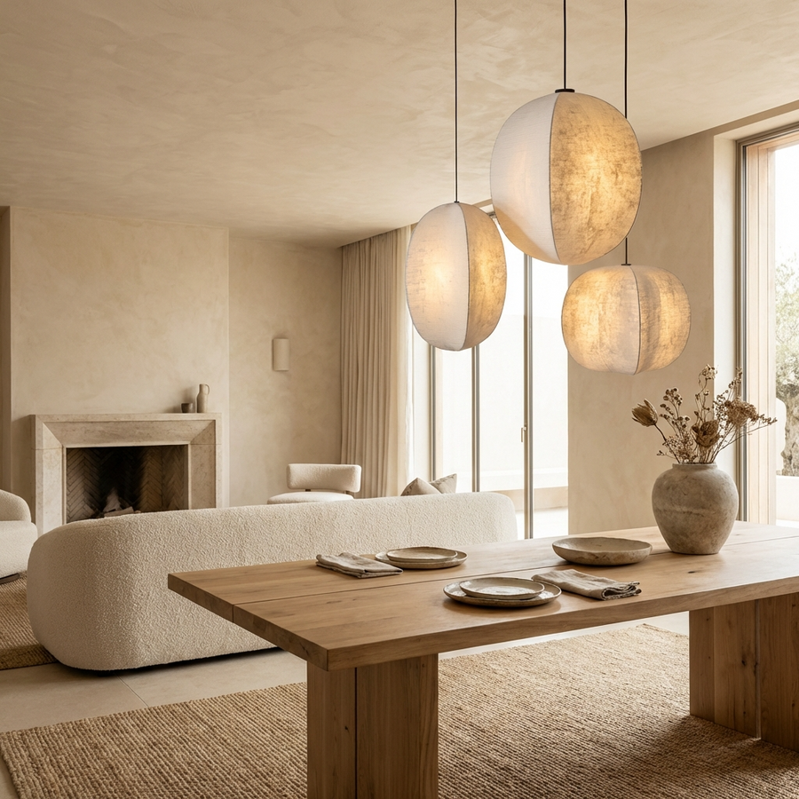 Wabi Sabi Spherical Pendant Light-Lighting > Pendant Lights-casanuva-casanuva