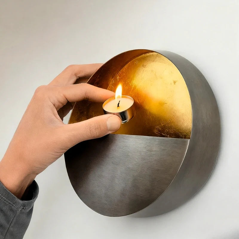 Wall Candle Holder Eclipse Design-Home Decor > Candle Holders-casanuva-casanuva