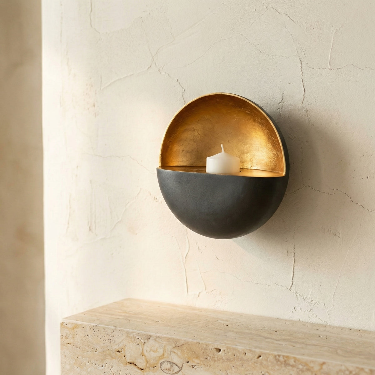 Wall Candle Holder Eclipse Design-Home Decor > Candle Holders-casanuva-casanuva