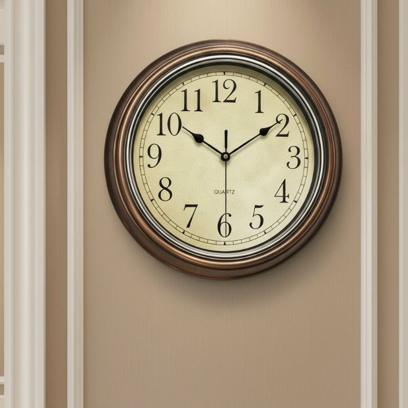 Wall Clock Classic Design Timeless Elegance-Home Decor > Clocks-casanuva-Bronze-casanuva