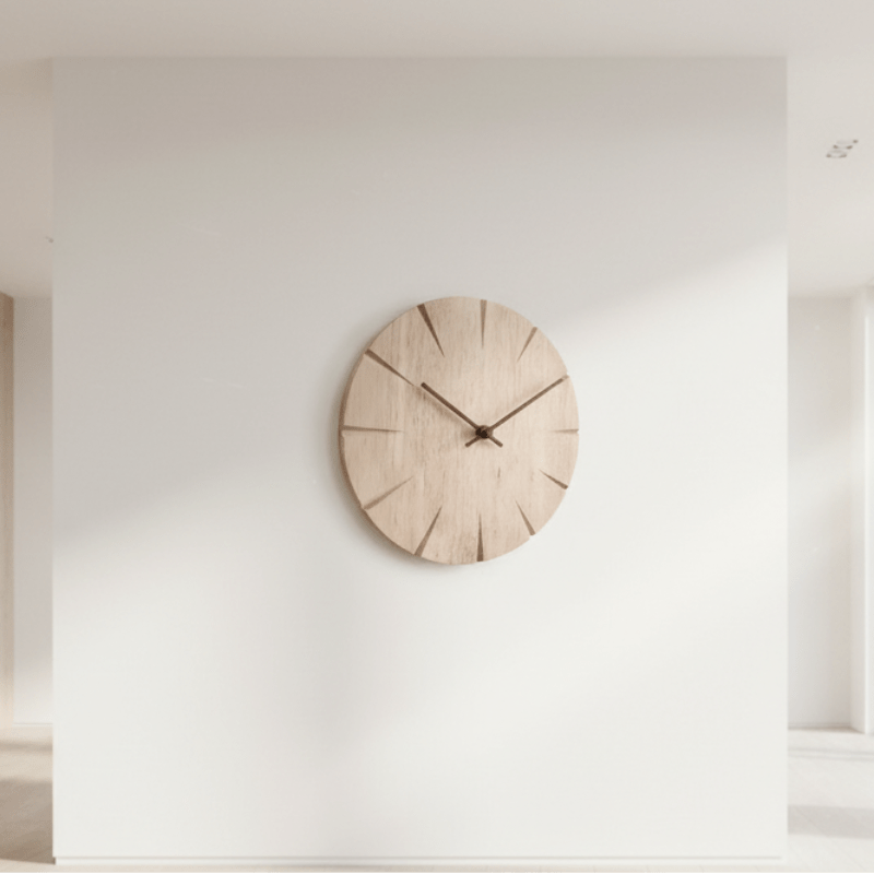Wall Clock Solid Wood Pendulum Mechanism Elegant Design-Home Decor > Clocks-casanuva-casanuva