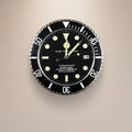 Wall Clock Stainless Steel Luminous Hands Silent Quartz Movement-Home Decor > Clocks-casanuva-casanuva
