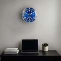 Wall Clock Stainless Steel Luminous Hands Silent Quartz Movement-Home Decor > Clocks-casanuva-casanuva