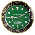 Wall Clock Stainless Steel Luminous Hands Silent Quartz Movement-Home Decor > Clocks-casanuva-Green-Black-casanuva
