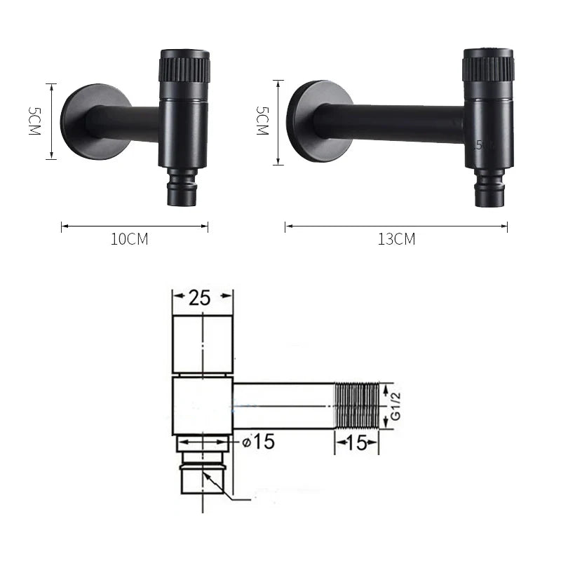Wall Faucet for Kitchen and Outdoor Use-Kitchen & Dining > Kitchen Faucets-casanuva-casanuva