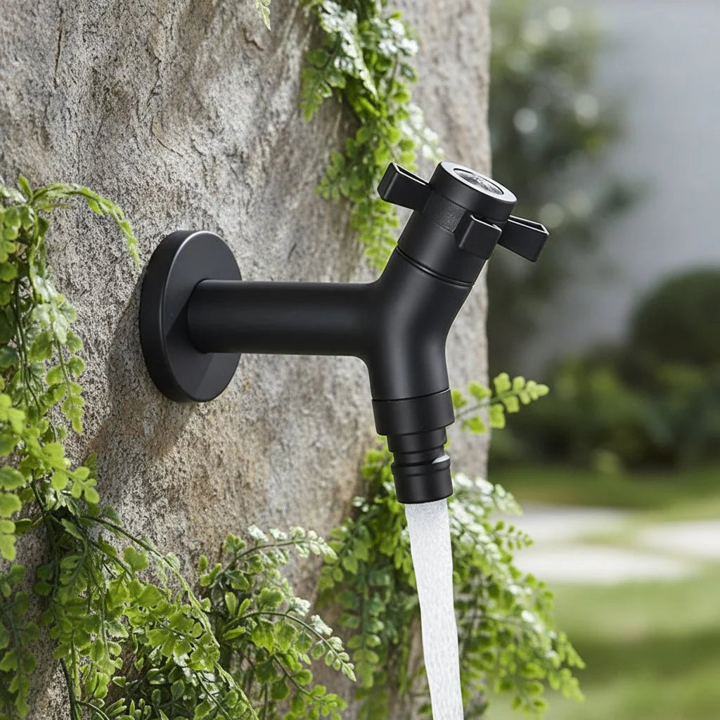Wall Faucet for Kitchen and Outdoor Use-Kitchen & Dining > Kitchen Faucets-casanuva-casanuva