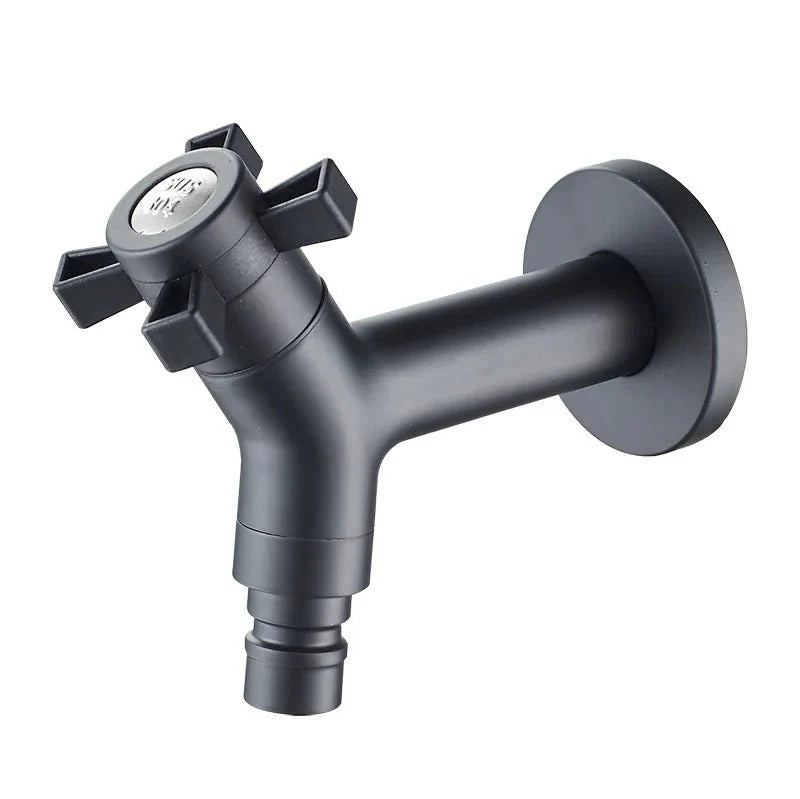 Wall Faucet for Kitchen and Outdoor Use-Kitchen & Dining > Kitchen Faucets-casanuva-Black 6-casanuva