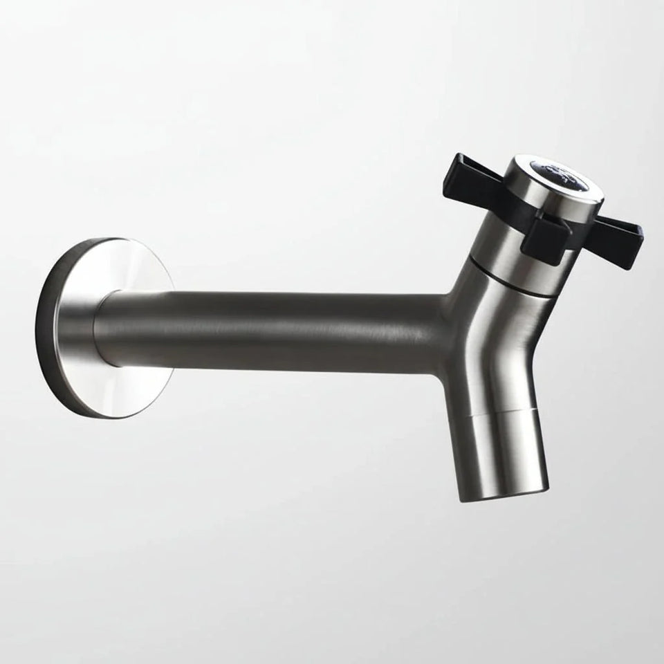 Wall Faucet for Kitchen and Outdoor Use-Kitchen & Dining > Kitchen Faucets-casanuva-Silver 5-casanuva
