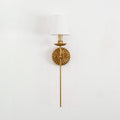 Wall Lamp with Adjustable Arm and LED Light-Lighting > Wall Lights-casanuva-14cmx15cmx67.5cm-Antique gold-casanuva