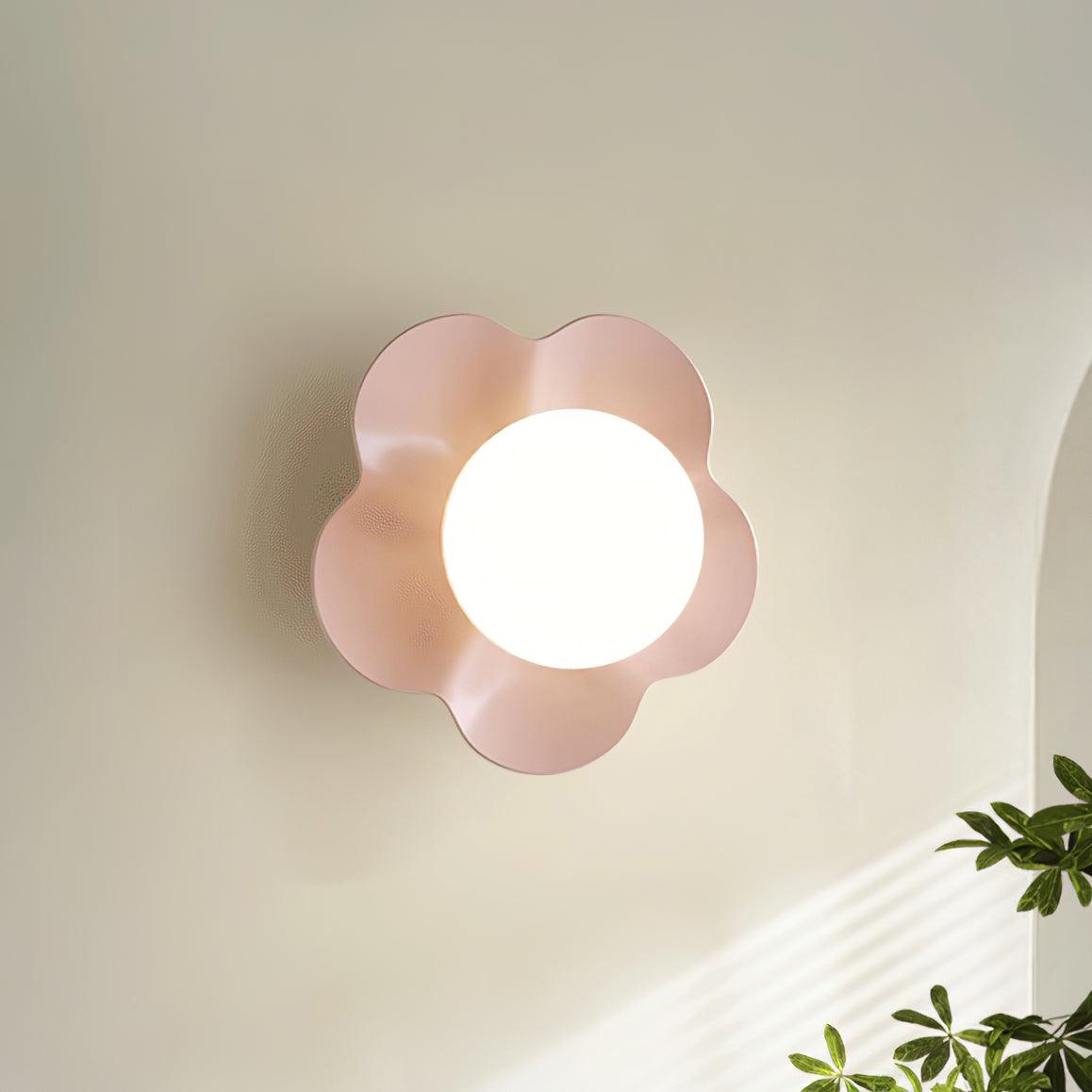 Wall Lamp with Floral Design-Lighting > Wall Lights-casanuva-20cmx17cm-Pink-casanuva