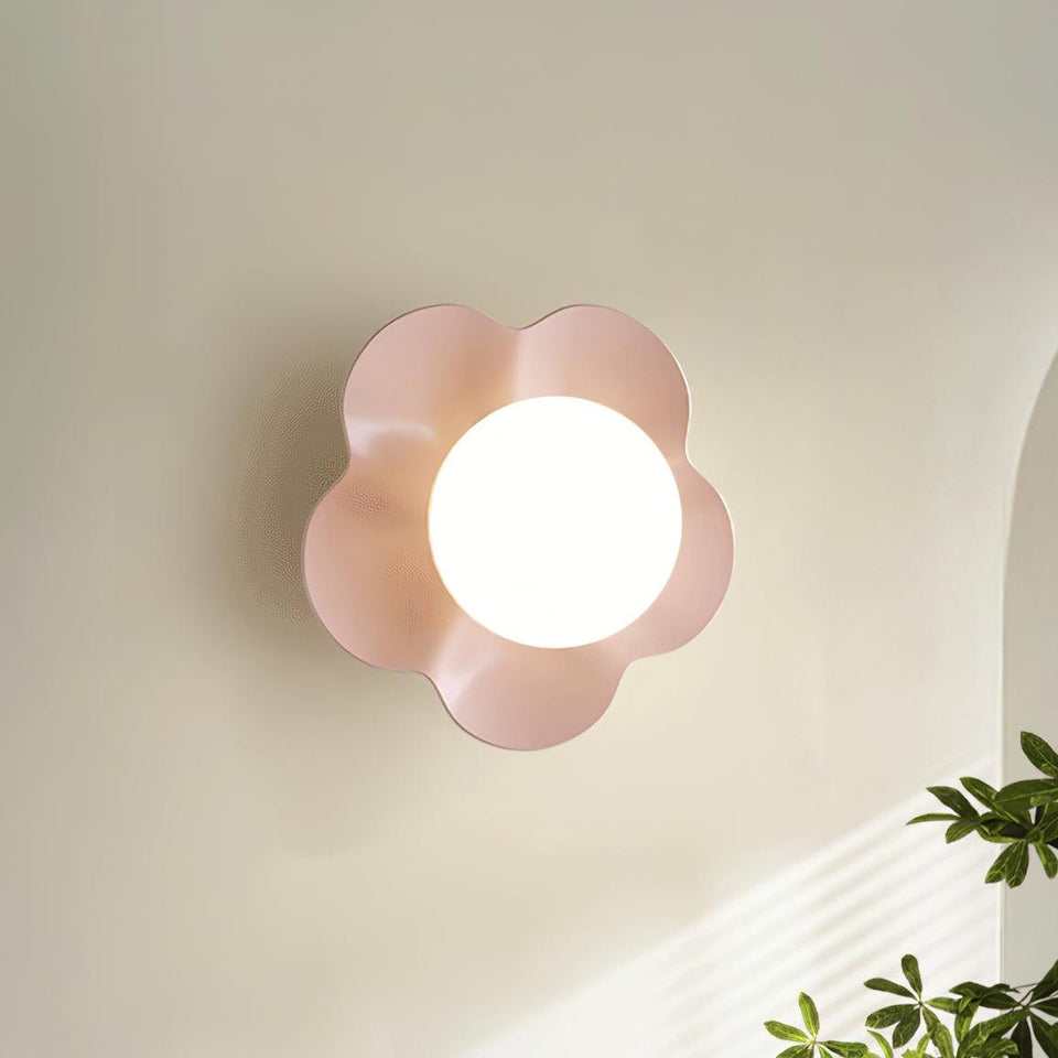 Wall Lamp with Floral Design-Lighting > Wall Lights-casanuva-20cmx17cm-Pink-casanuva