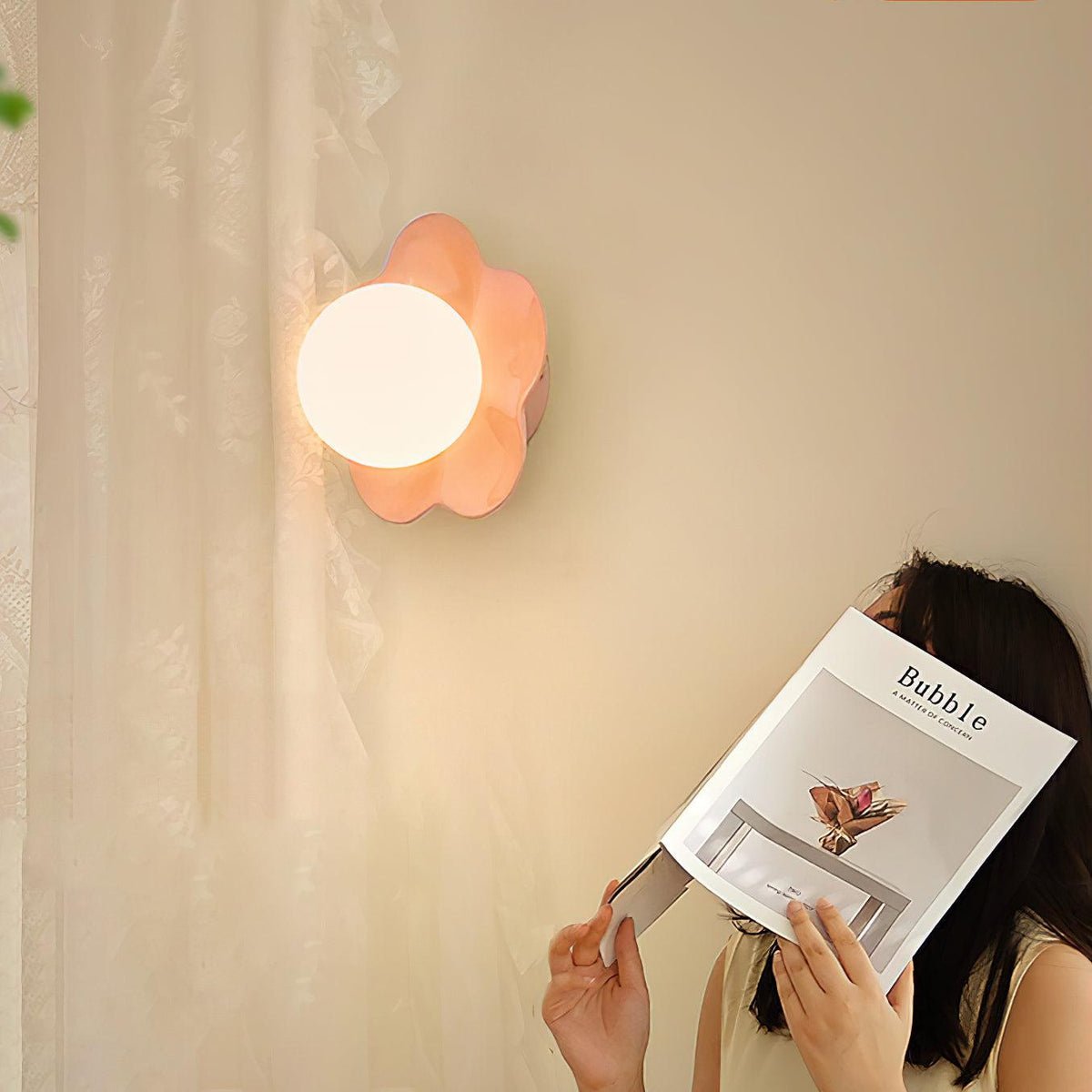 Wall Lamp with Floral Design-Lighting > Wall Lights-casanuva-casanuva