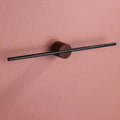 Wall-Mounted Minimalist Towel Bar-Bedding & Bath > Bathroom Accessories-casanuva-Wood SaddleBrown-Black-casanuva