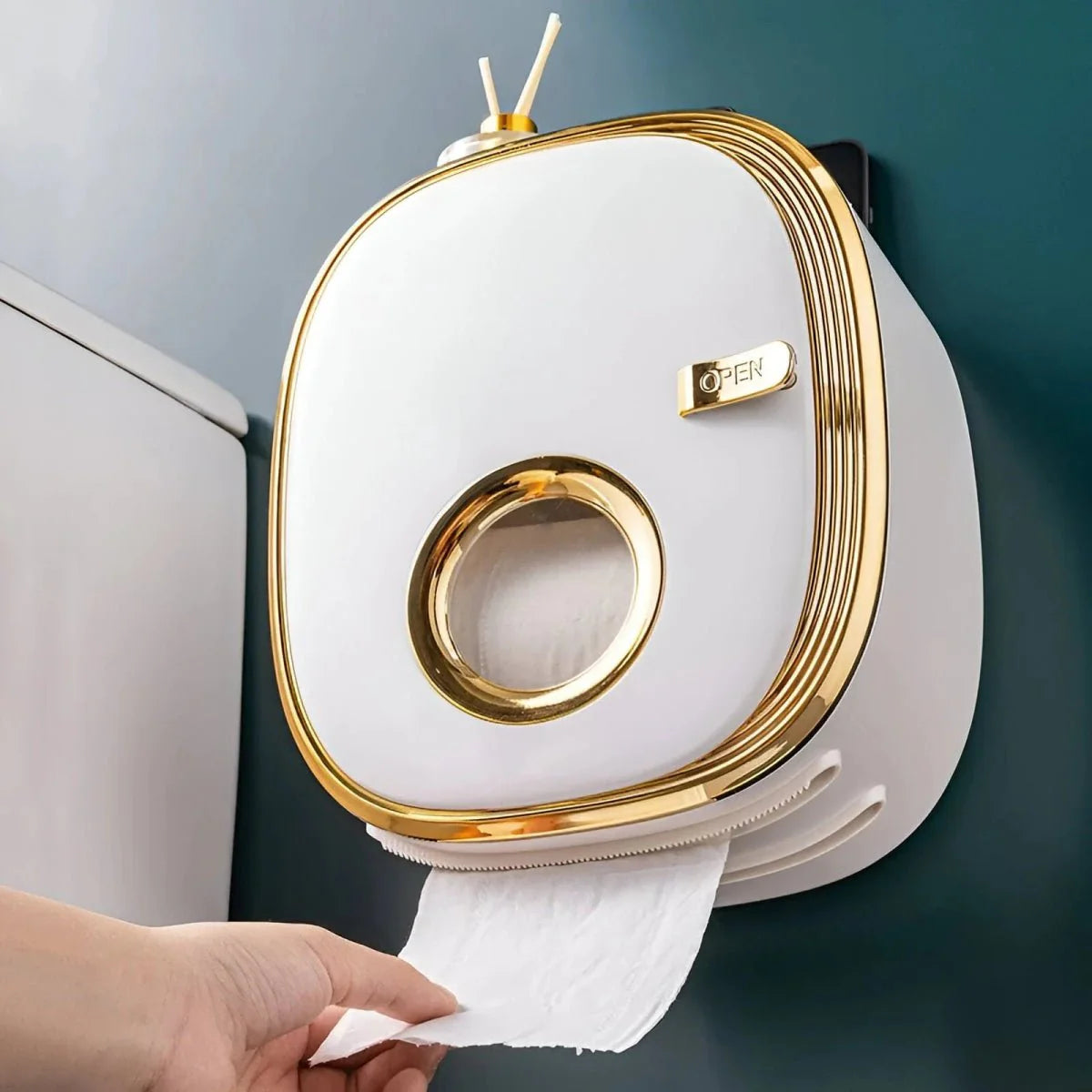 Wall Mounted Toilet Paper Holder with Shelf Storage-Bedding & Bath > Bathroom Accessories-casanuva-casanuva