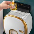 Wall Mounted Toilet Paper Holder with Shelf Storage-Bedding & Bath > Bathroom Accessories-casanuva-casanuva