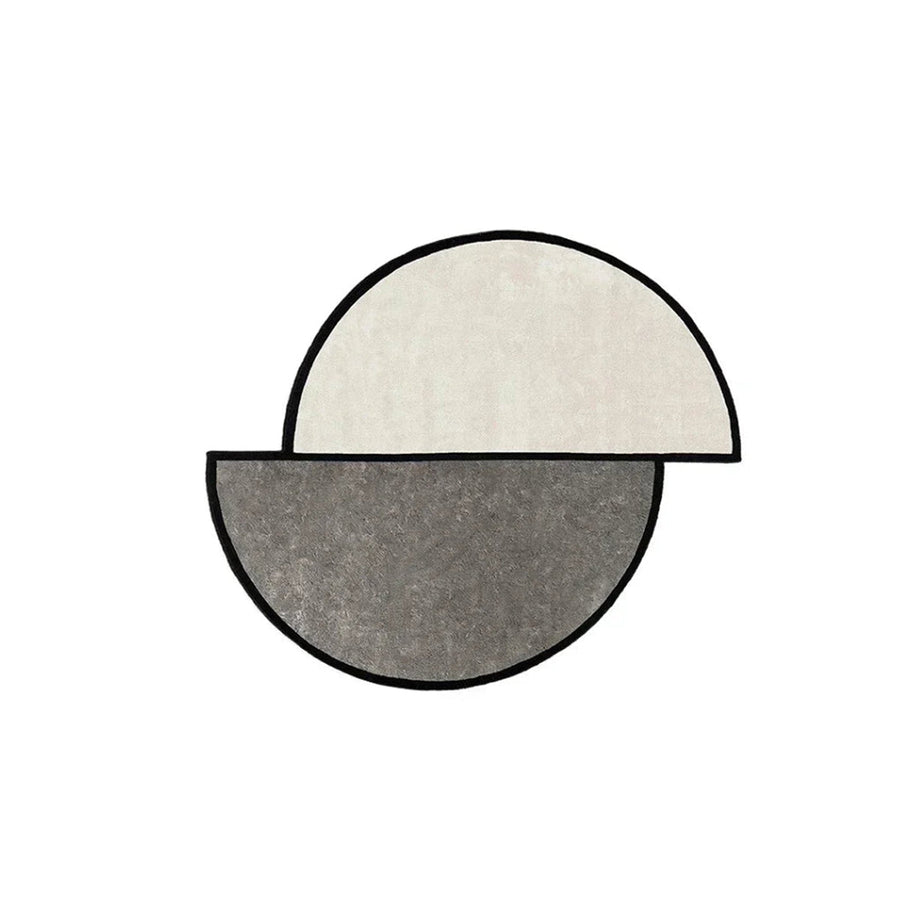 Washable Half-Circle Rug-Rugs & Mats > Area Rugs-casanuva-Dark Gray-80 x 80cm-casanuva