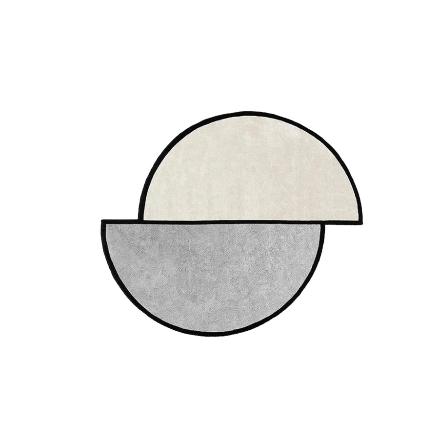 Washable Half-Circle Rug-Rugs & Mats > Area Rugs-casanuva-Gray-80 x 80cm-casanuva
