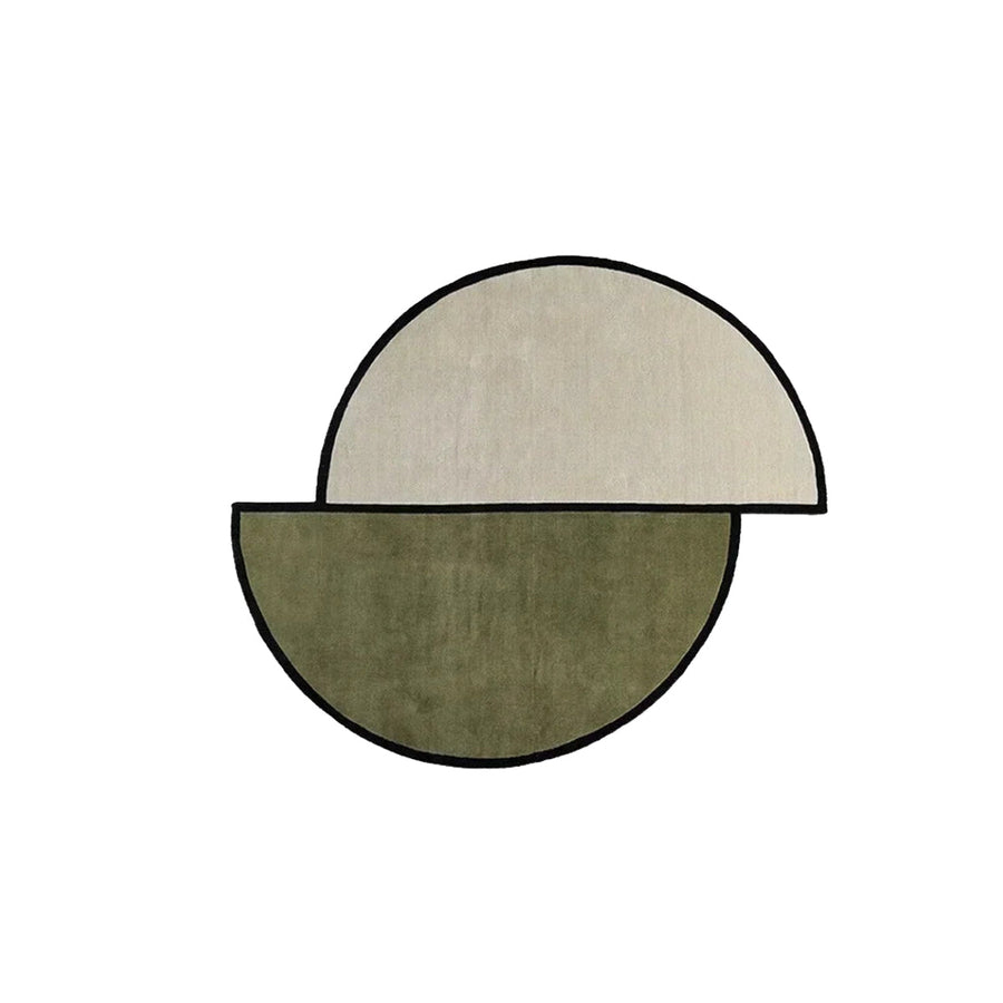 Washable Half-Circle Rug-Rugs & Mats > Area Rugs-casanuva-Green-80 x 80cm-casanuva