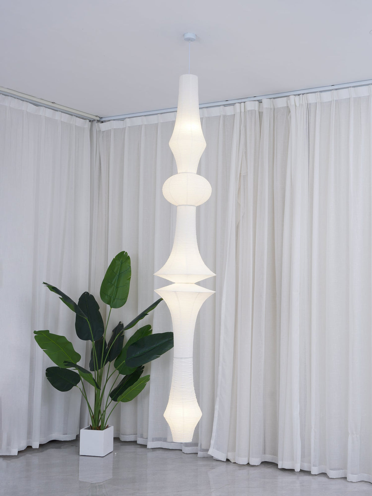 Washi Paper Pendant Light-Lighting > Pendant Lights-casanuva-casanuva