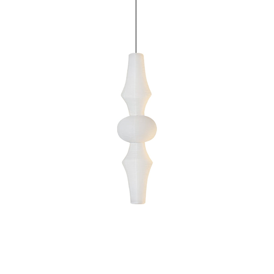 Washi Paper Pendant Light-Lighting > Pendant Lights-casanuva-12.2" x H 55.1"-White-casanuva