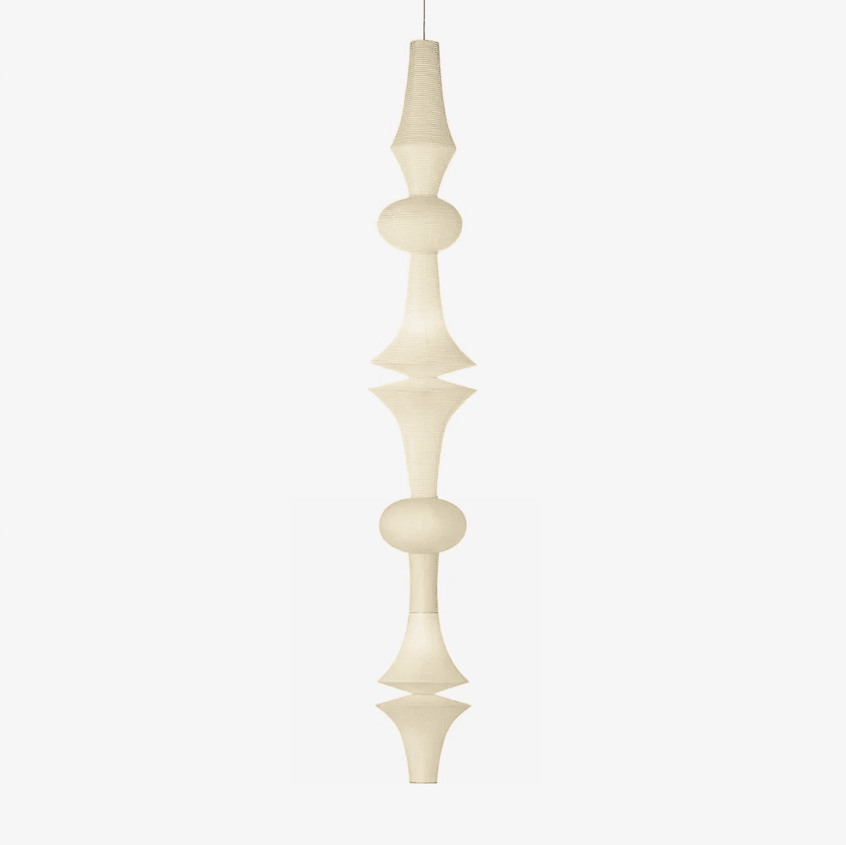 Washi Paper Pendant Light-Lighting > Pendant Lights-casanuva-16.5" x H 133.8"-White-casanuva