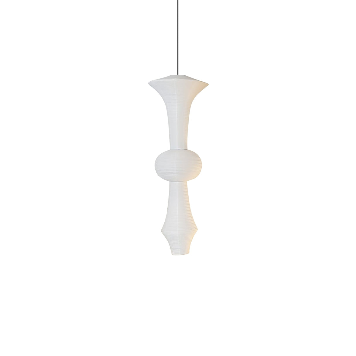 Washi Paper Pendant Light-Lighting > Pendant Lights-casanuva-16.5" x H 47.2"-White-casanuva