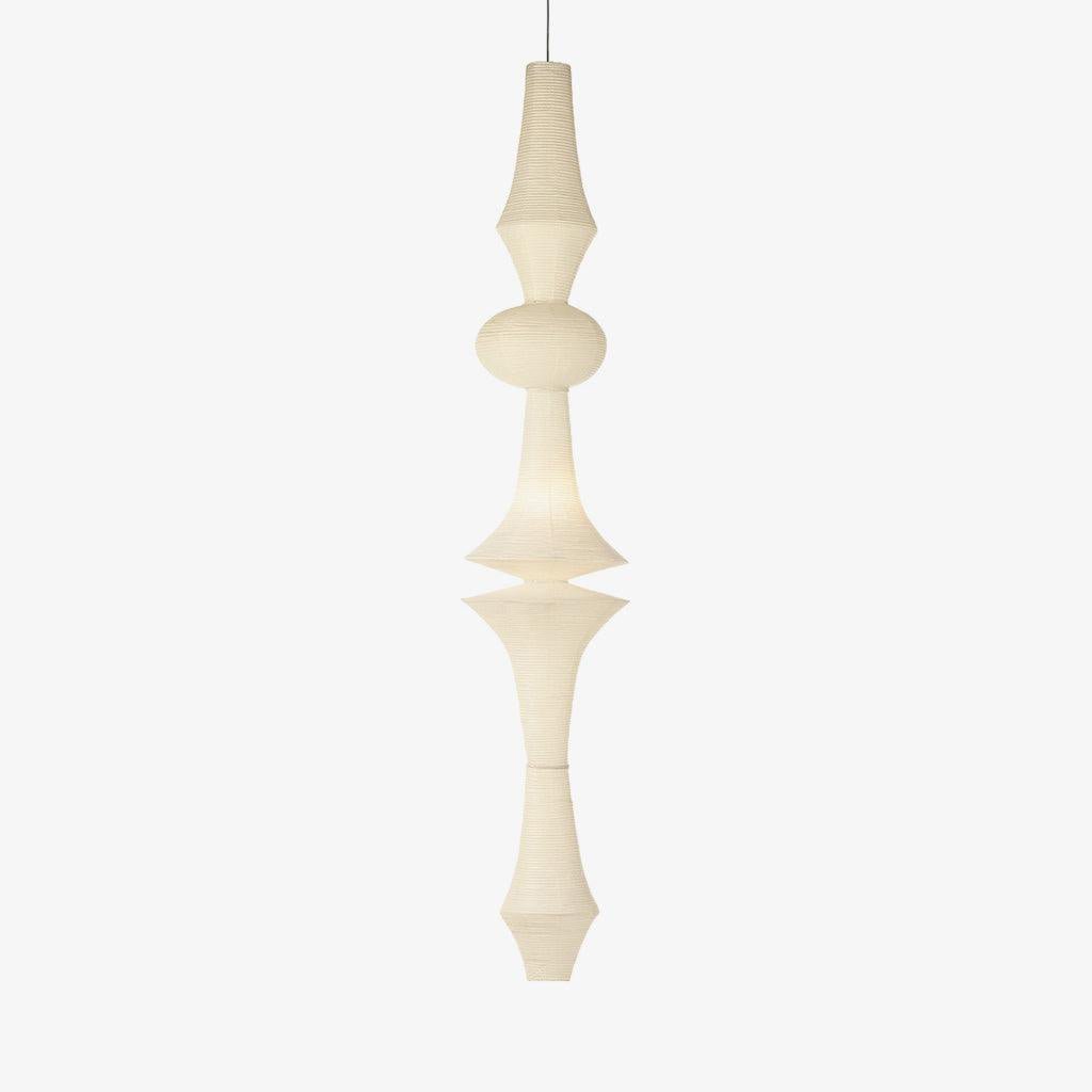 Washi Paper Pendant Light-Lighting > Pendant Lights-casanuva-18.9" x H 106.3"-White-casanuva