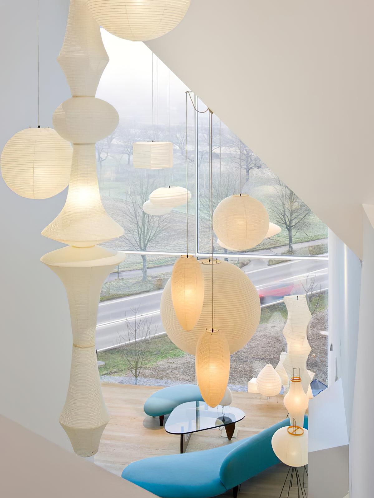 Washi Paper Pendant Light-Lighting > Pendant Lights-casanuva-casanuva