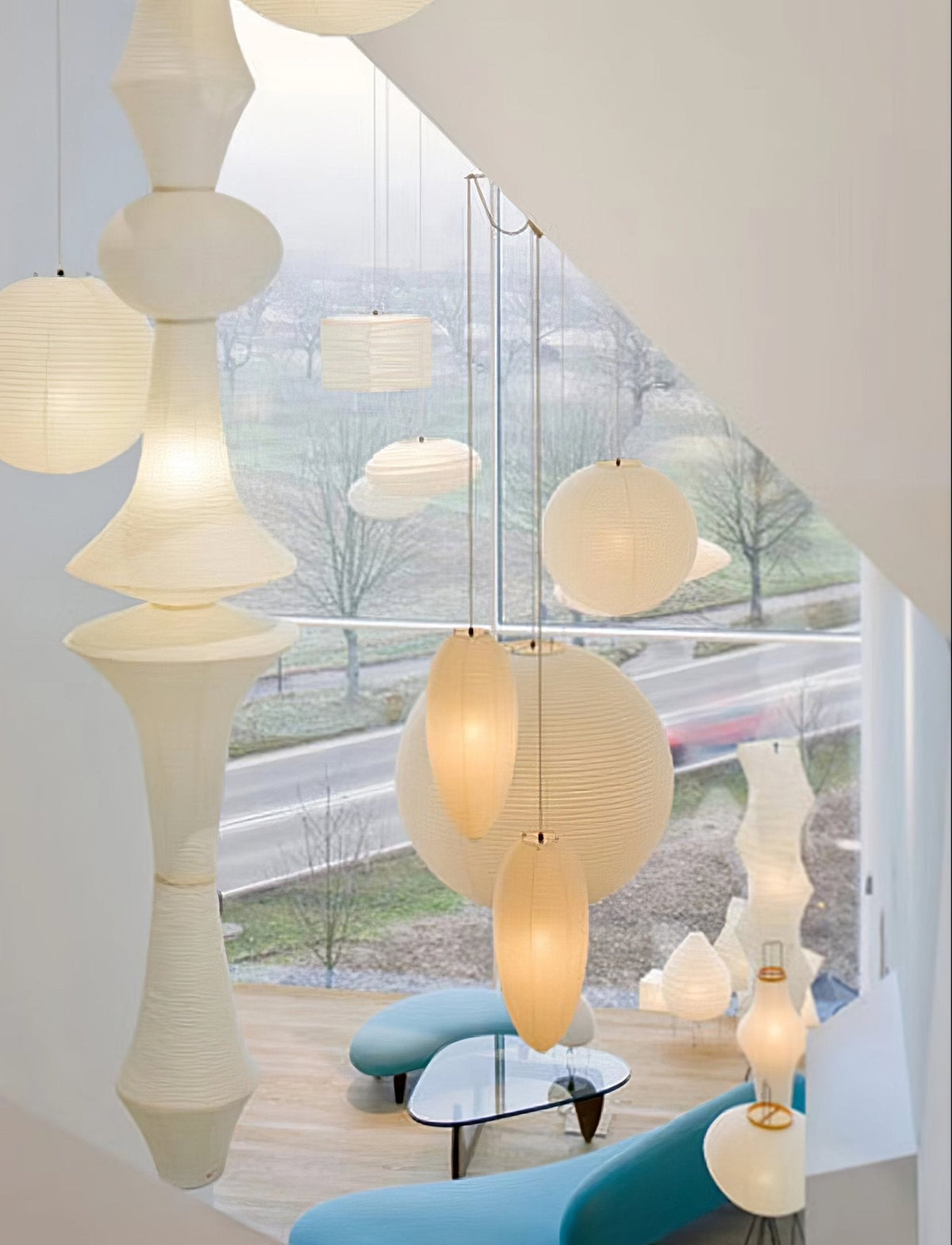 Washi Paper Pendant Light-Lighting > Pendant Lights-casanuva-casanuva