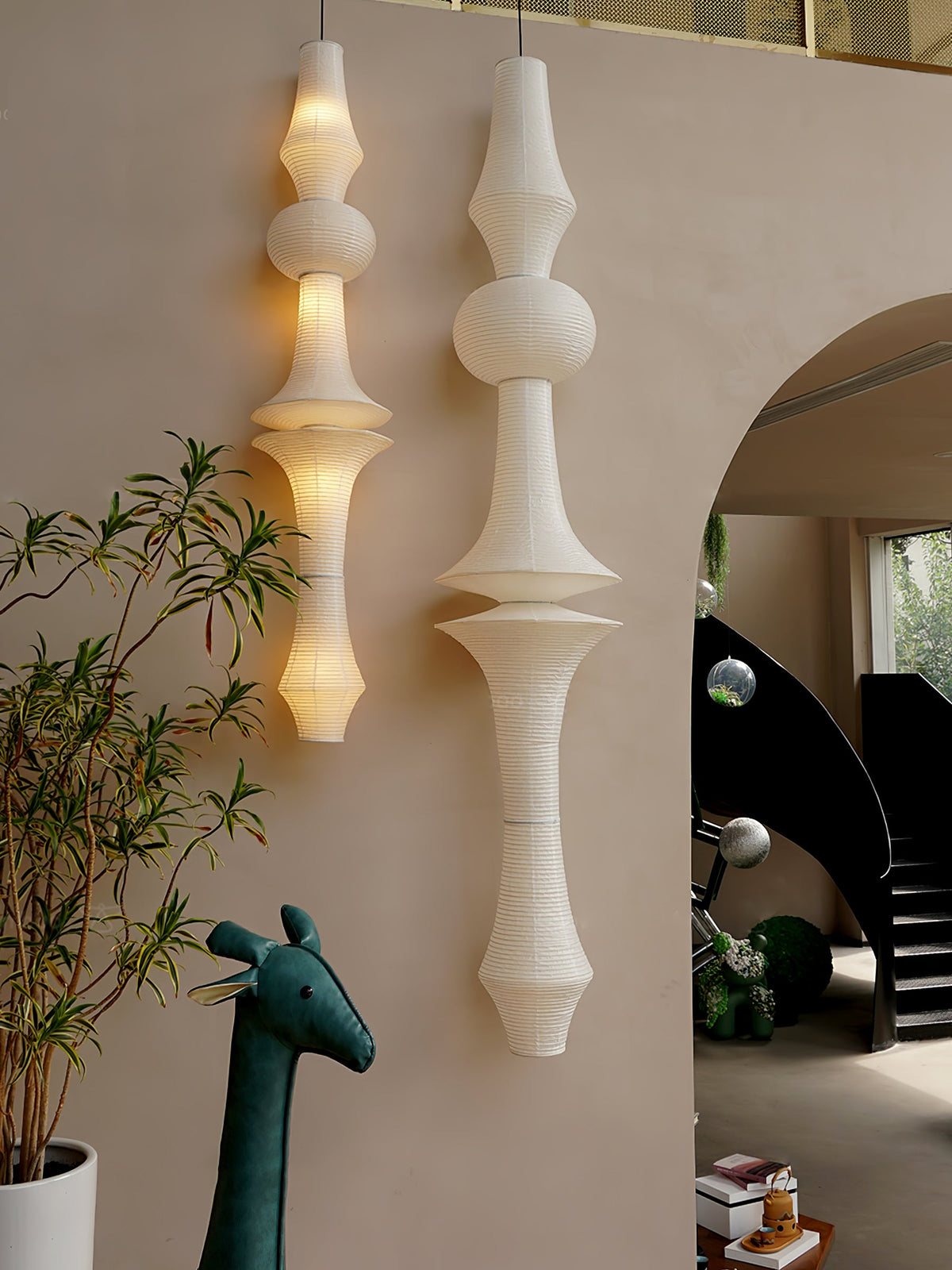 Washi Paper Pendant Light-Lighting > Pendant Lights-casanuva-casanuva