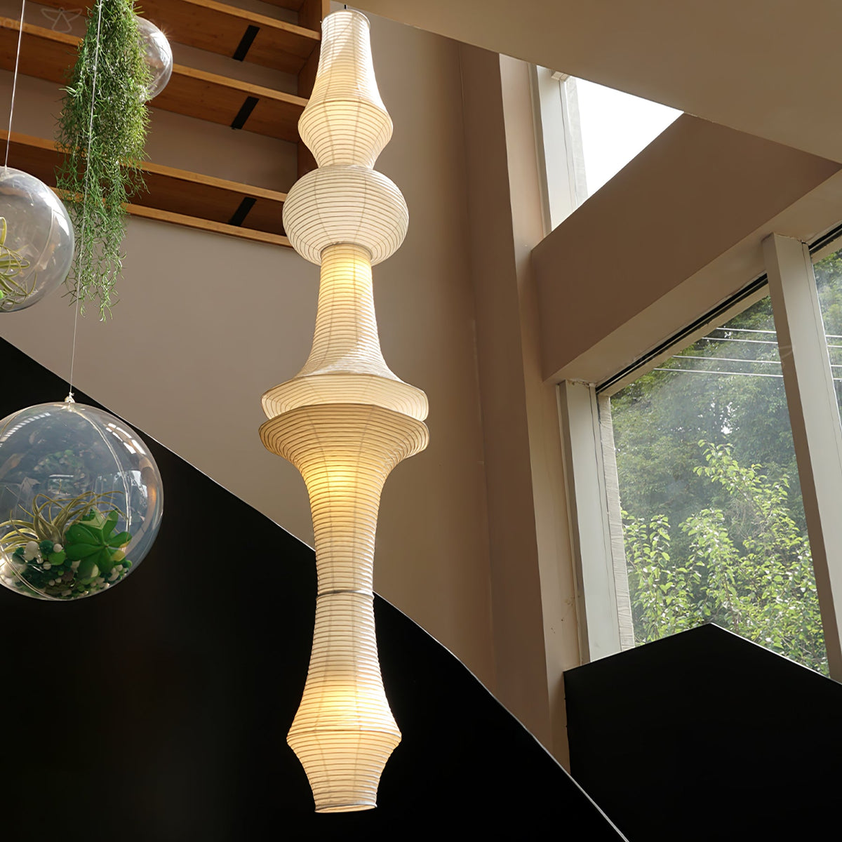 Washi Paper Pendant Light-Lighting > Pendant Lights-casanuva-casanuva