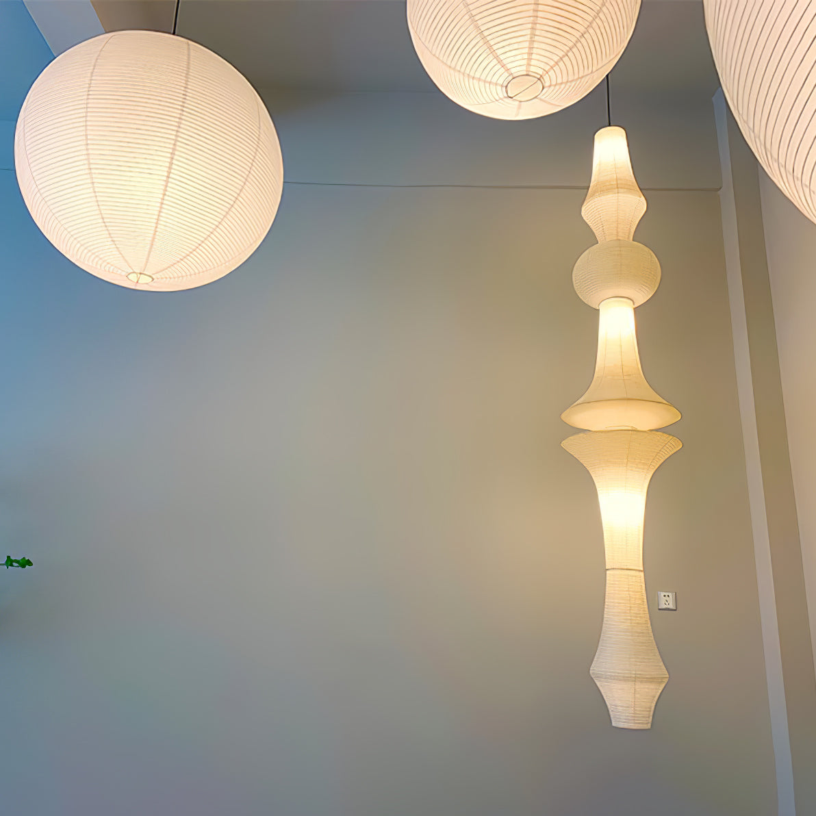 Washi Paper Pendant Light-Lighting > Pendant Lights-casanuva-casanuva