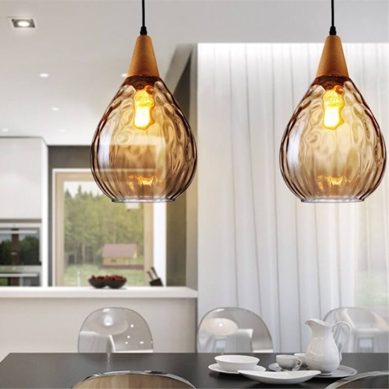 Water Ripple Glass Drop Pendant Light-Lighting > Pendant Lights-casanuva-casanuva