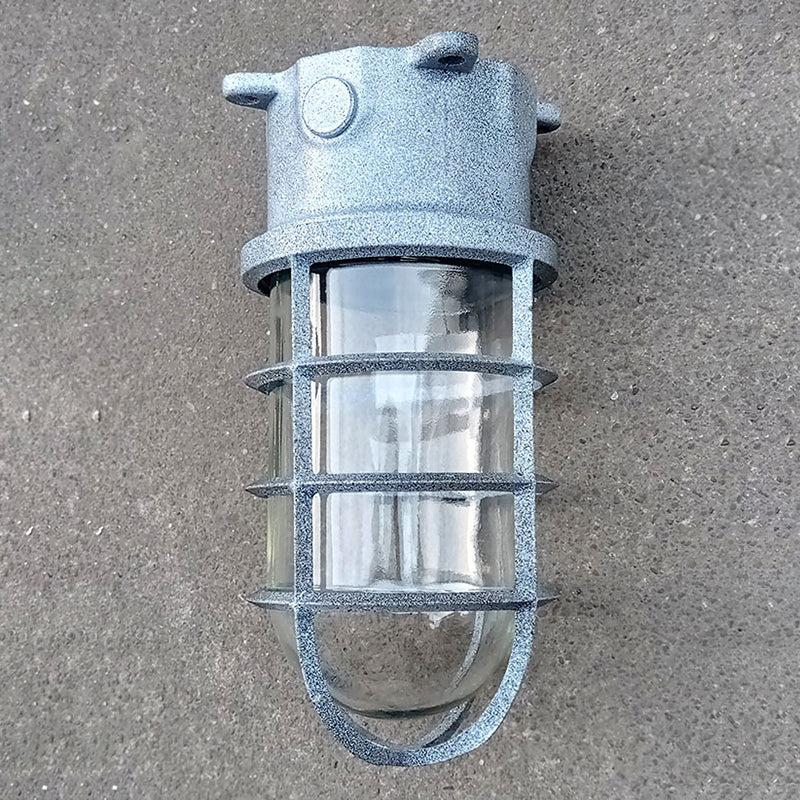 Waterproof Aluminum Alloy Glass Cylinder Outdoor Ceiling Light 1-Light Semi-Flush Mount-Lighting > Outdoor Lighting-casanuva-casanuva