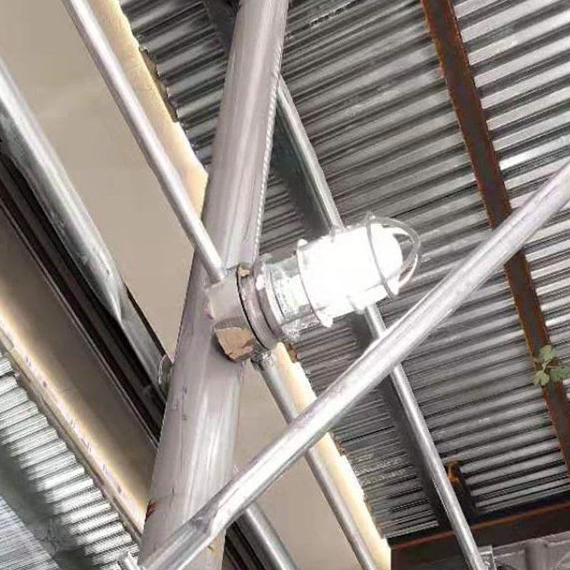 Waterproof Aluminum Alloy Glass Cylinder Outdoor Ceiling Light 1-Light Semi-Flush Mount-Lighting > Outdoor Lighting-casanuva-casanuva