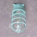 Waterproof Aluminum Alloy Glass Cylinder Outdoor Ceiling Light 1-Light Semi-Flush Mount-Lighting > Outdoor Lighting-casanuva-Blue - Bottom Wired-100V-120V-casanuva