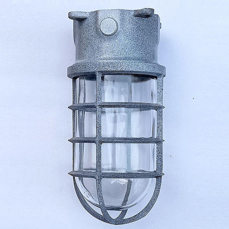 Waterproof Aluminum Alloy Glass Cylinder Outdoor Ceiling Light 1-Light Semi-Flush Mount-Lighting > Outdoor Lighting-casanuva-Vintage Color - Bottom...-100V-120V-casanuva