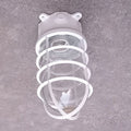 Waterproof Aluminum Alloy Glass Cylinder Outdoor Ceiling Light 1-Light Semi-Flush Mount-Lighting > Outdoor Lighting-casanuva-White - Bottom Wired-100V-120V-casanuva