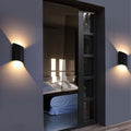 Waterproof Aluminum Black LED Outdoor Wall Light-Lighting > Outdoor Lighting-casanuva-Black-D12.5*H22.5cm-Warm Light-casanuva
