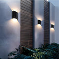 Waterproof Aluminum Black LED Outdoor Wall Light-Lighting > Outdoor Lighting-casanuva-Black-D12.5*H22.5cm-White Light-casanuva