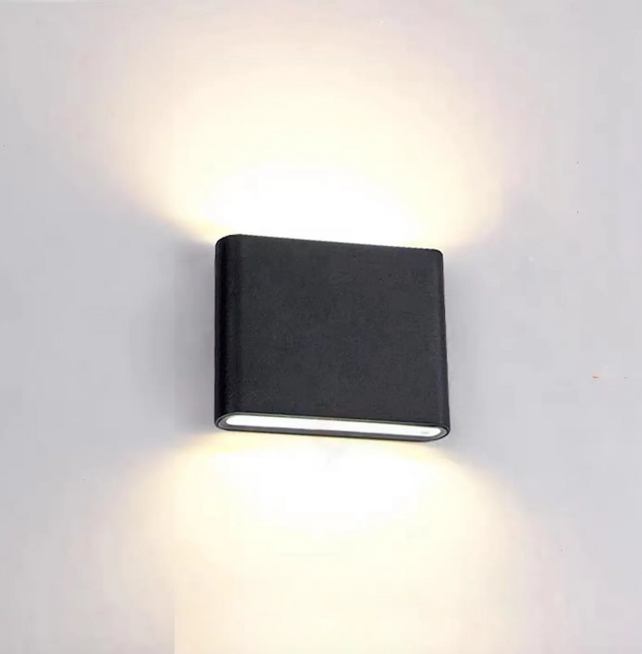Waterproof Aluminum Outdoor Wall Light Up Down Design-Lighting > Outdoor Lighting-casanuva-Black-D12*H9cm-White Light-casanuva